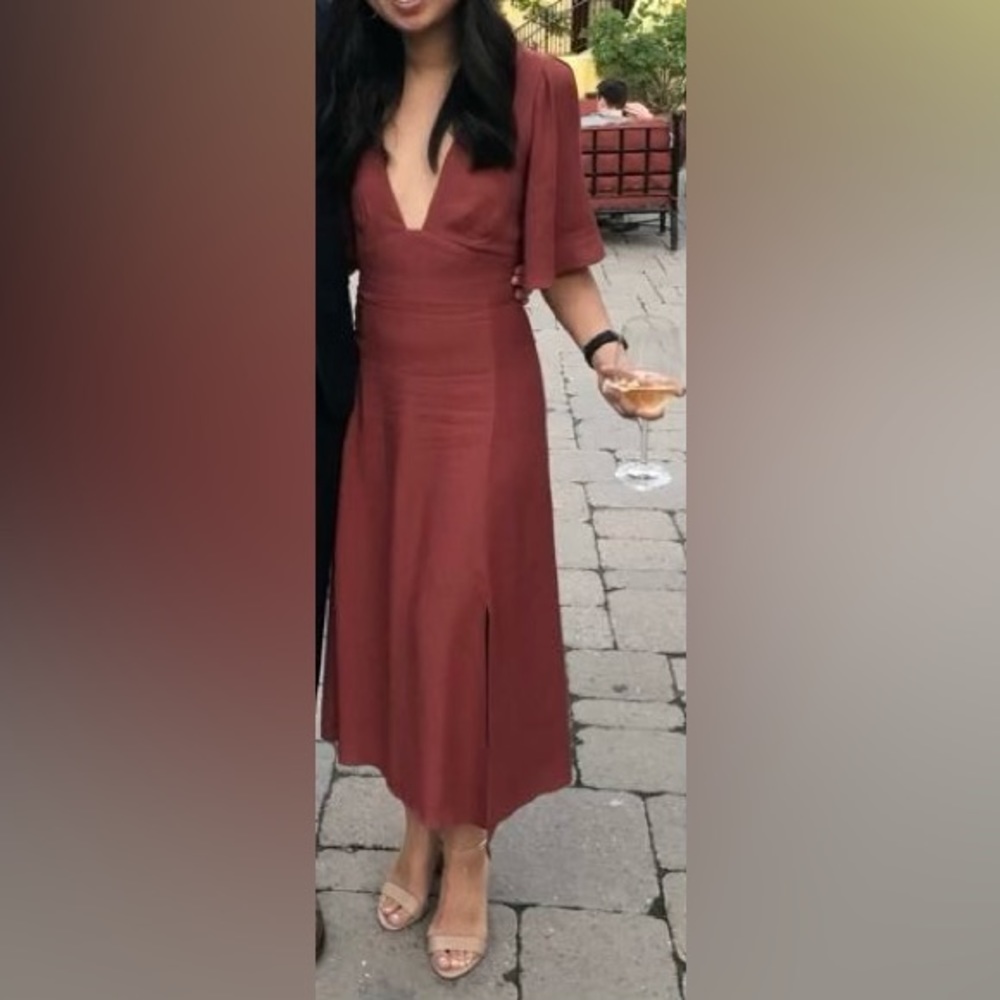 AFRM Zelda open back dress